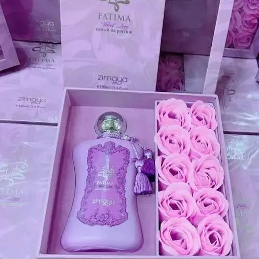 Fatima Velvet Love Extrait De Parfum 100ml From Afnan Perfume Zimaya Love Gift Box For Woman-Fatima Velvet Love - Sham Perfume Store Perfume