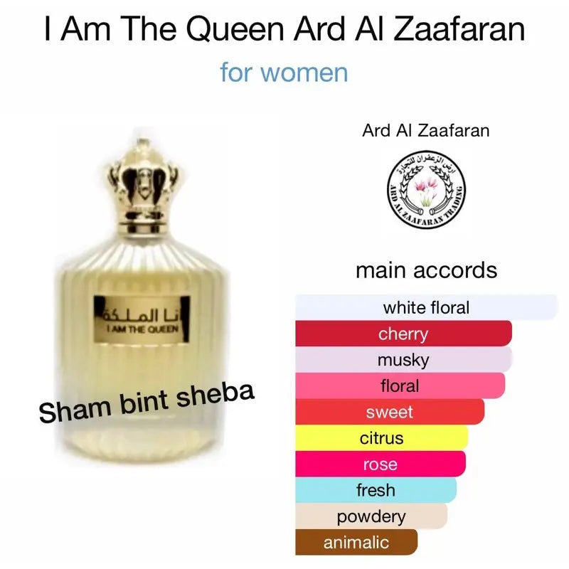 I Am The Queen Perfume Woman EDP 100ml For Her Ard Al Zaafaran