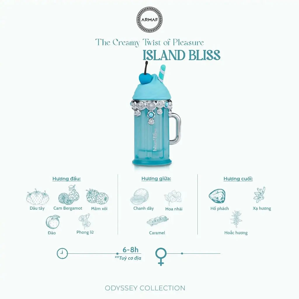 Island BlisS ArmaF Women 100ml Armaf Delights Collection Island Bliss #perfumearabe #armaf Her-New Box 100ml - Sham Perfume Store Perfume