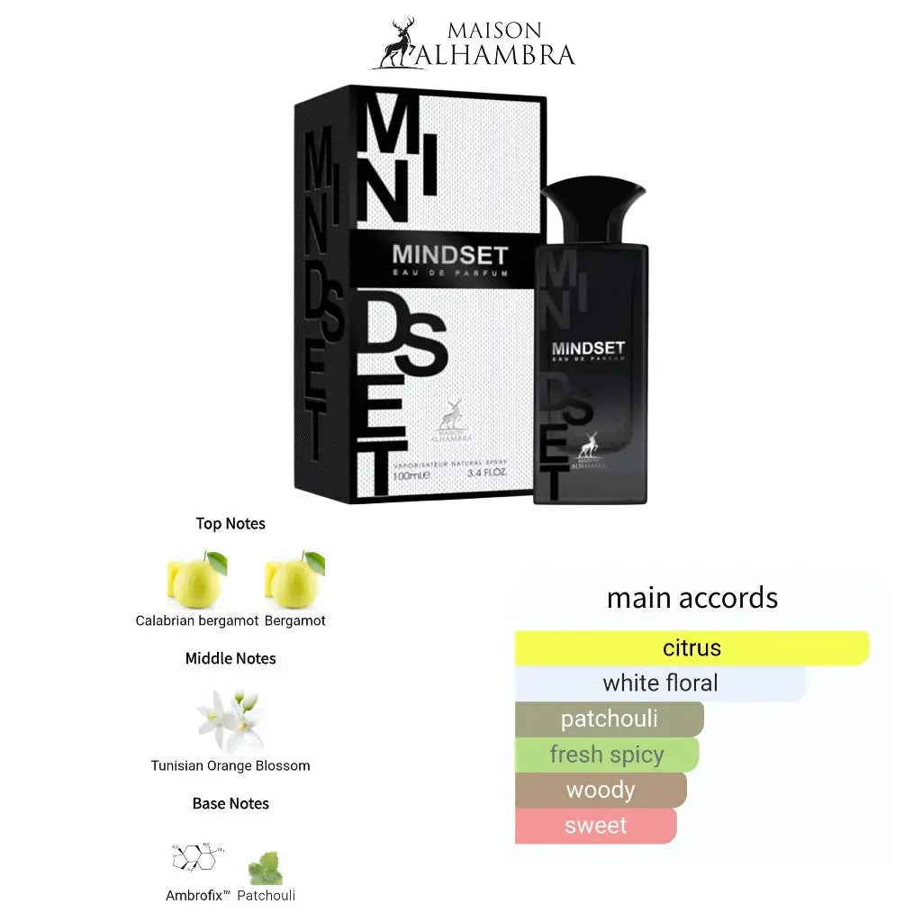 Mindset Parfum 100ml Maison Alhambra | Long Lasting & Luxurious Fragrance my self Man perfume-Mindset 100ml - Sham Perfume Store Perfume