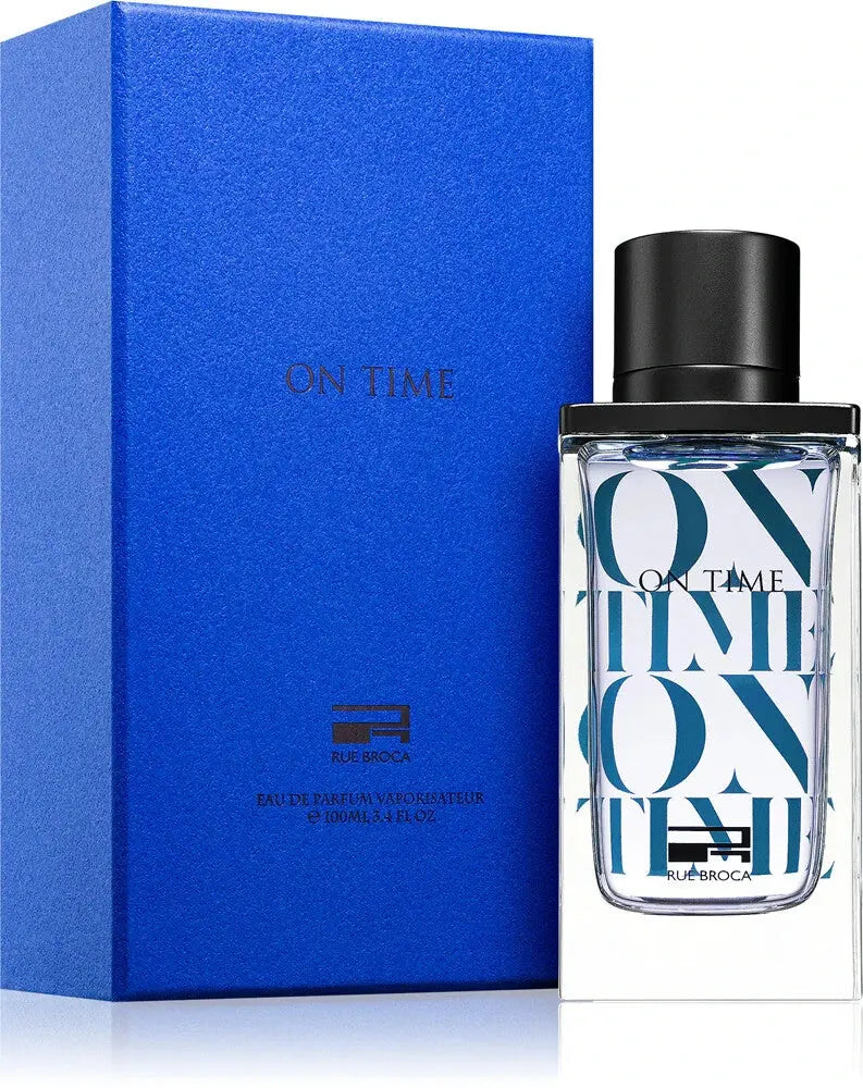 On Time Pour Homme by Rue Broca Eau de Parfum – Timeless Scent for Men 100mlSham Perfume Store