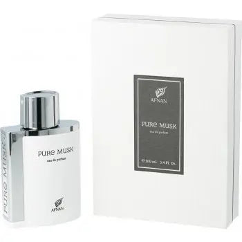 Pure Musk Afnan Pm AM Time 9 Perfume Afnan Women Afnan Men Fragrance White Afnan Musk Afnan Pure Femme EDP 100 ML-Afnan Pure Musk - Sham Perfume Store Perfume