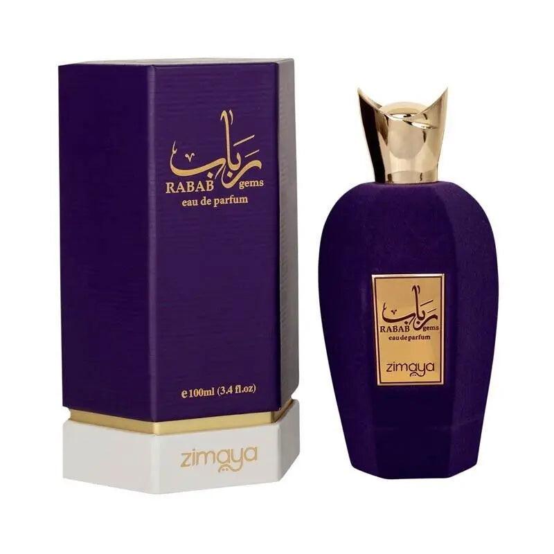Rabab Gems Zimaya Afnan Original 100 ML Women Men Afnan Perfume EDP Zimaya Rabab Gems Zimaya Purple-Rabab Gems 100ml - Sham Perfume Store Perfume