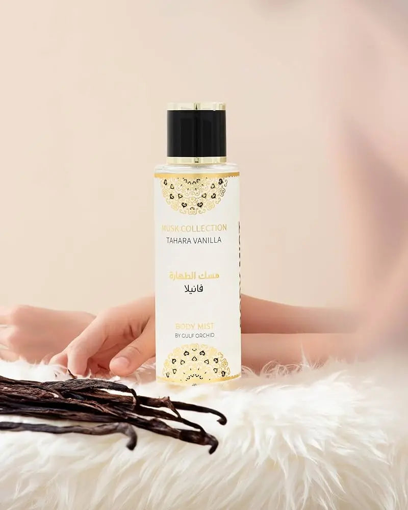 Tahara Vanilla Body Mist 250ml Musk Tahra Body Mist Woman Tahara Vanilla GULF ORCHID Tahara For Her-Mist Musk Tahar Product vendor Sham Perfume Store Body Care