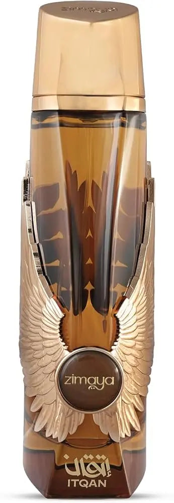Zimaya Itqan Gold Eau de Parfum 100ml – Unisex Fruity Oud FragranceSham Perfume Store
