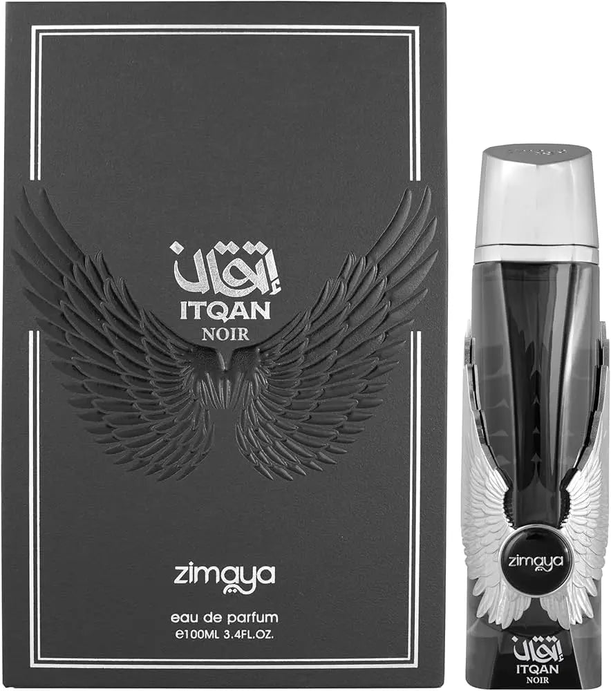 Zimaya Itqan Noir Eau de Parfum 100ml – Unisex Citrus Floral FragranceSham Perfume Store