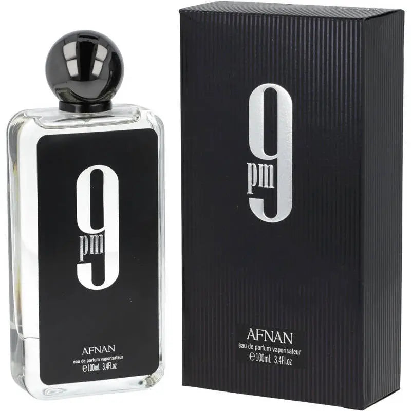 Afnan 9pm for Men Eau de Parfum 100 ml Spray, 3.4 Ounce Nine Time with Afnan Fragrance For Men - Sham Perfume Store Perfume