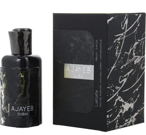 Ajayeb Dubai Perfume Lattafa Edp Ajayeb Black men 100ml Lattafa Woody Ajayeb Dubai Product vendor Sham Perfume Store EDP Perfume