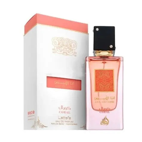 Ana Abiyedh Coral Lattafa Perfumes Eau de parfum Abiyedh Coral 100ml Lattafa Parfum Everyone-Ana Abiyedh Coral - Sham Perfume Store Perfume