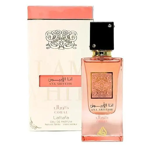 Ana Abiyedh Coral Lattafa Perfumes Eau de parfum Abiyedh Coral 100ml Lattafa Parfum Everyone-Ana Abiyedh Coral - Sham Perfume Store Perfume