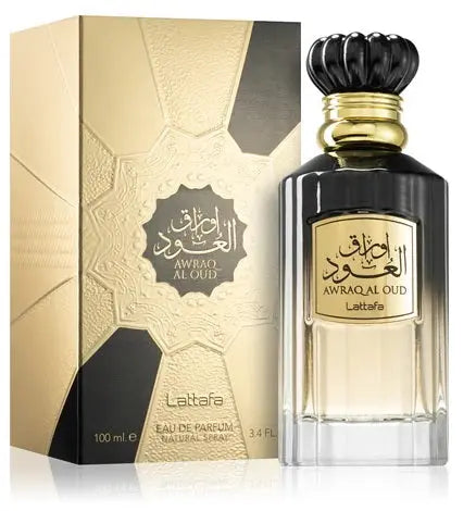 Awraq Al Oud Lattafa Perfumes for women and men Urooq Al Oud Woody by LATTAFA 100ml EDP Product vendor Sham Perfume Store EDP Perfume