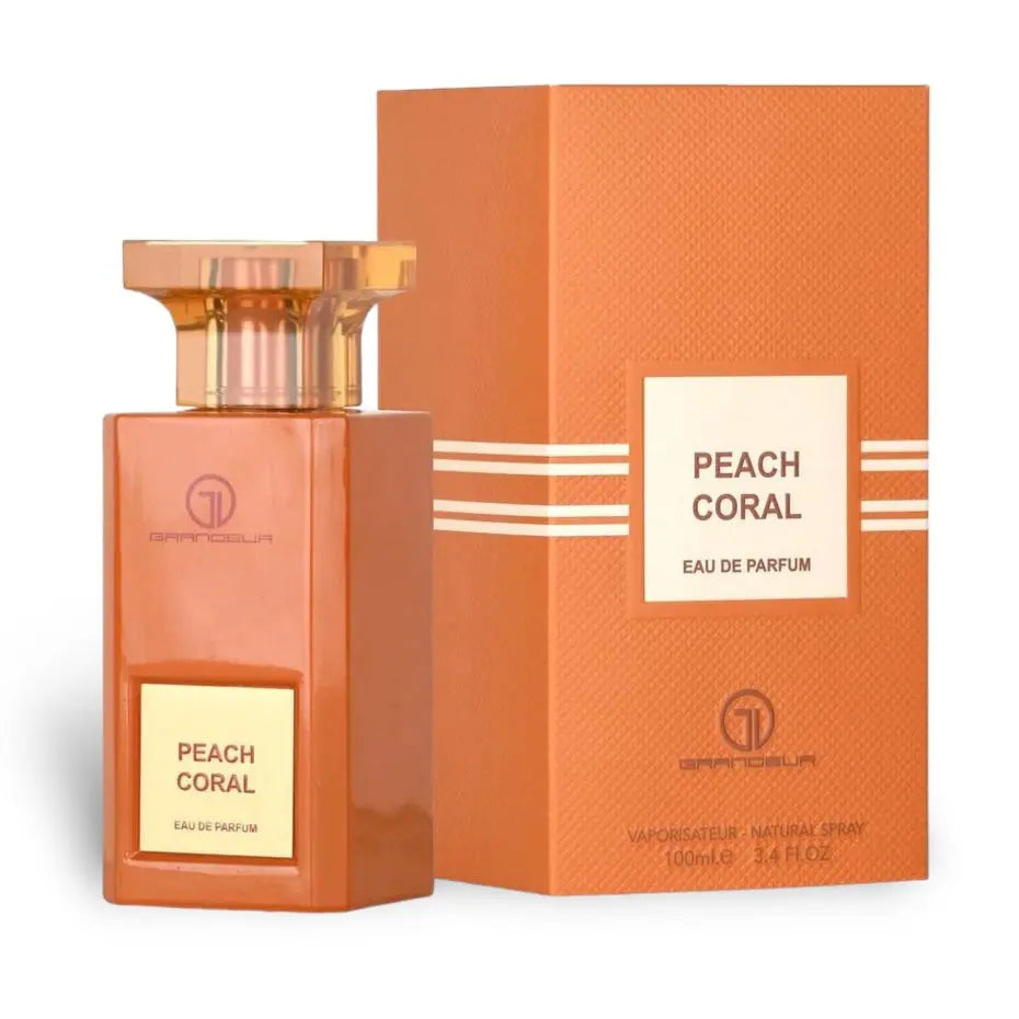Beach Coral Perfume Woman 100ml Edp Grandeur Coral Peach Luxury Brightly Peach Perfume Spray For HerSham Perfume Store