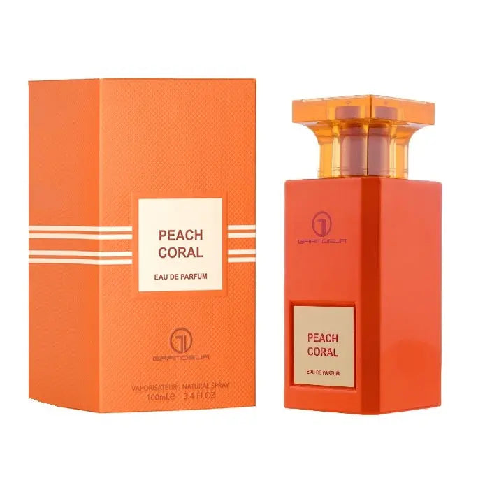 Beach Coral Perfume Woman 100ml Edp Grandeur Coral Peach Luxury Brightly Peach Perfume Spray For HerSham Perfume Store