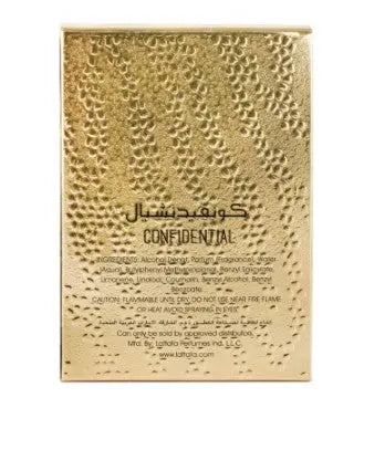 Confidential Private Gold Is A Popular Perfume 100 ml By Lattafa For Women And Men - Sham Perfume Store Perfume