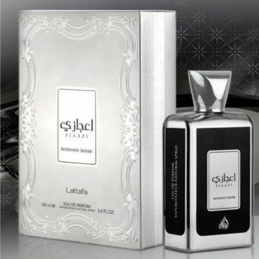 Ejaazi intensive perfume lattafa Ejaazi silver lattafa unisex EDP 100 ml - Sham Perfume Store Perfume