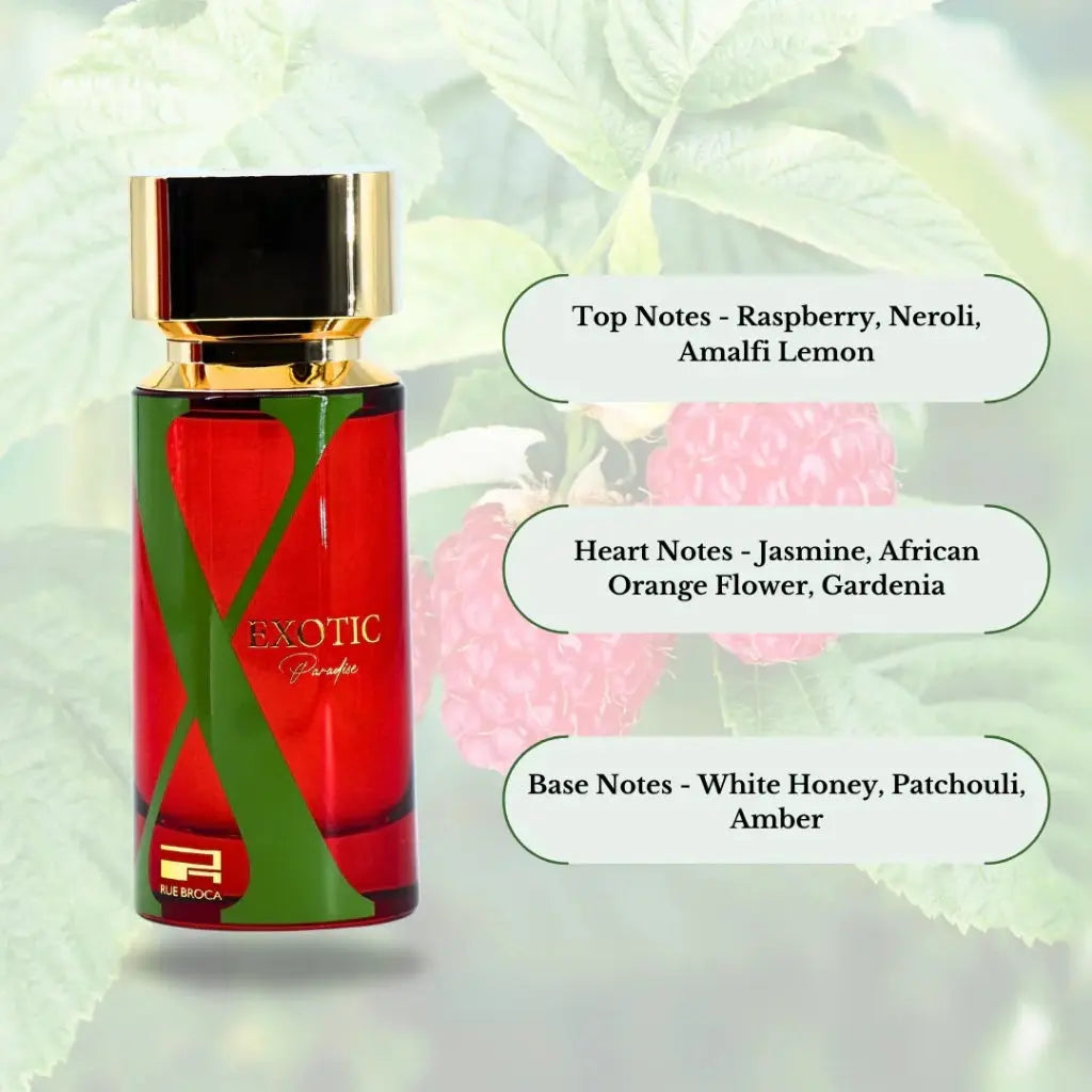 Exotic Paradise Lady Pour EDP Spray 100ML RUE BROCA Designer Perfumes Arab X Exotic Paradise For Her-X Exotic Paradise Product vendor Sham Perfume Store EDP Perfume