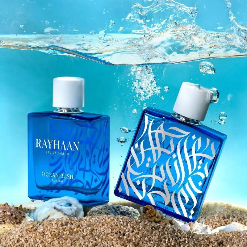 Fresh Wave Men Rayhaan Ocean Rush Eau de Parfum Spray for Men Rayhaan Fresh Wave Rayhaan Pacific EDP 100ml For Him - Sham Perfume Store Perfume