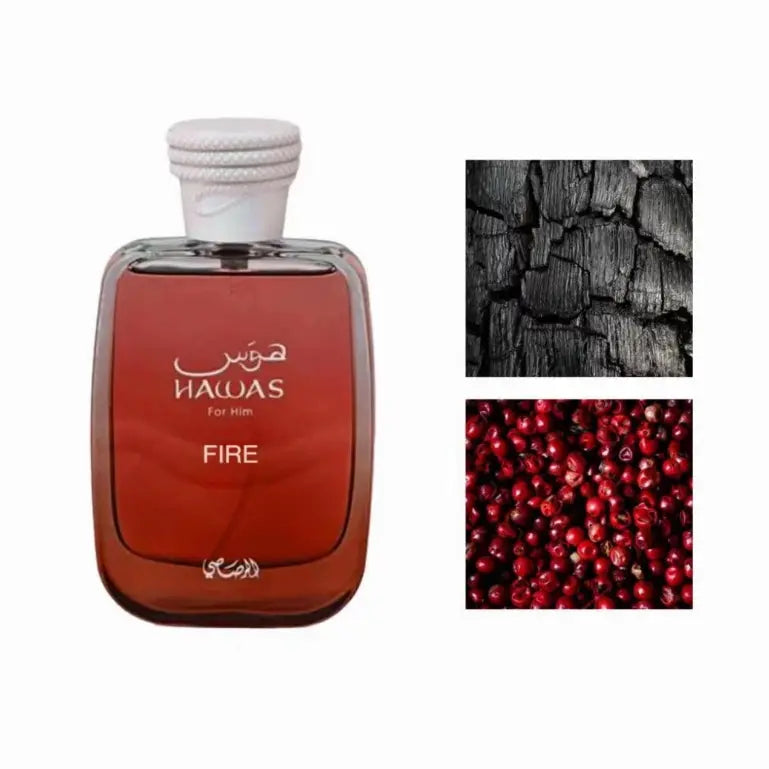 Hawas Fire For Him 100Ml EDP RASASI Hawas Fire Eau De Parfum Men Spray Product vendor Sham Perfume Store EDP Perfume