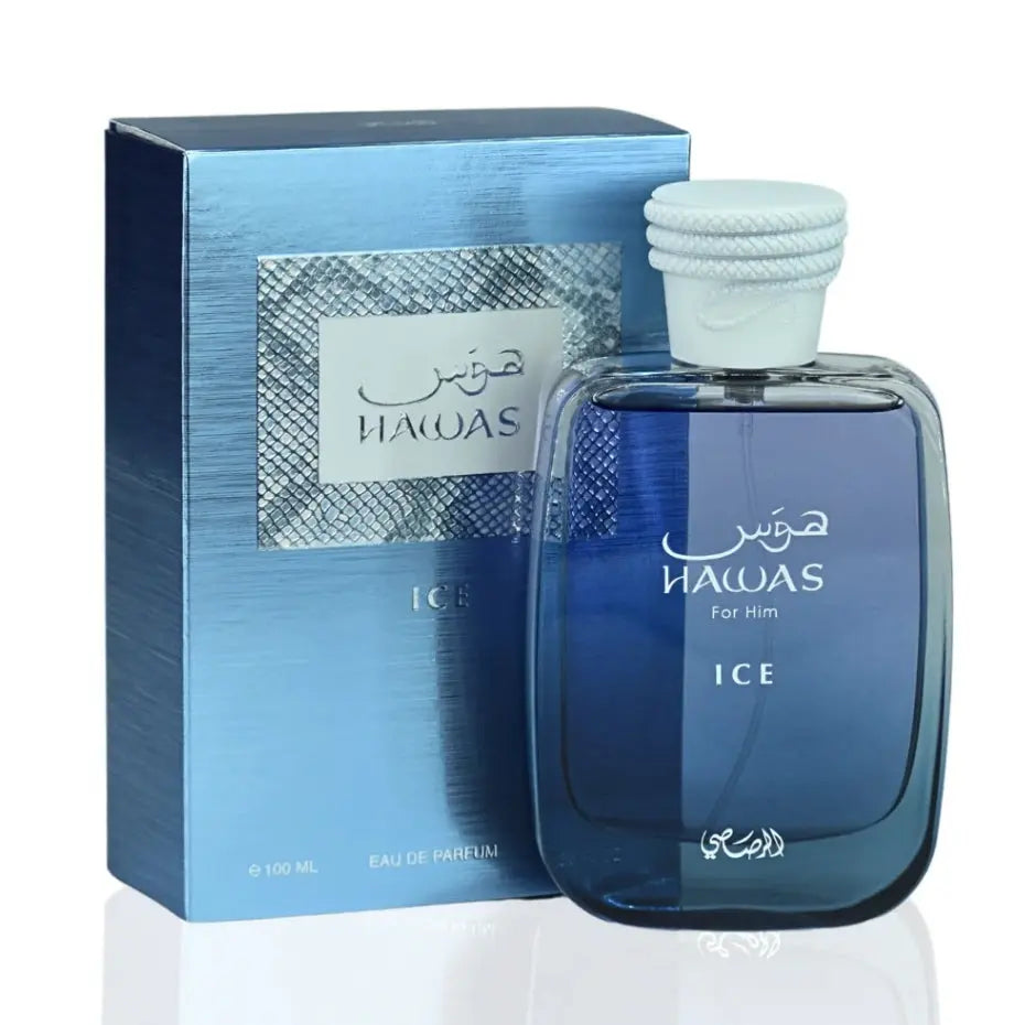 Hawas Ice For Men EDP 100 ML Rasasi Embrace Your Style Rasasi Hawas Perfume For Men Rasasi Ice EDP-Hawas 100 ml-Ice Product vendor Sham Perfume Store EDP Perfume