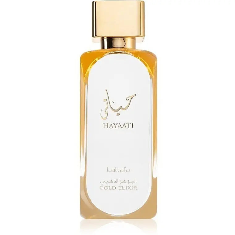 Hayaati Gold Elixir Lattafa Perfumes  100 ml for women and men Premium Collection Million & The One Twist - Sham Perfume Store Perfume