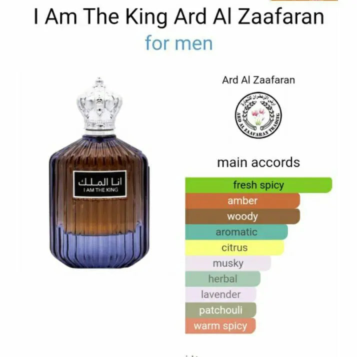I Am The King Perfume Arabic Perfume king 100 ml Ana Al Malik Men Ard Al Zaafaran