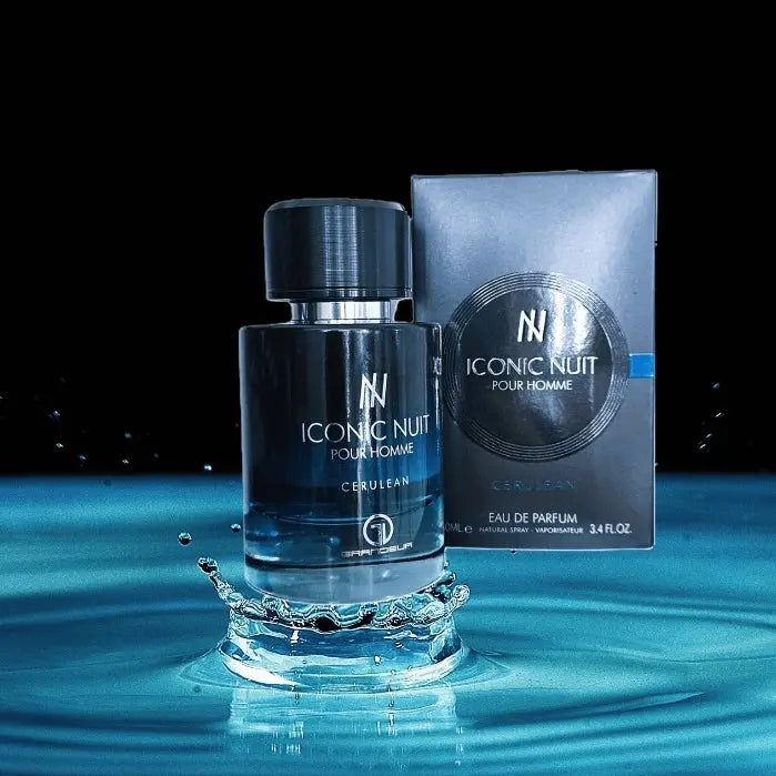 Iconic Nuit Homme EDP Perfume By Grandeur 100 ML Luxury parfum fragrances Al Wataniah For Him Man-Iconic Nuit - Sham Perfume Store Perfume