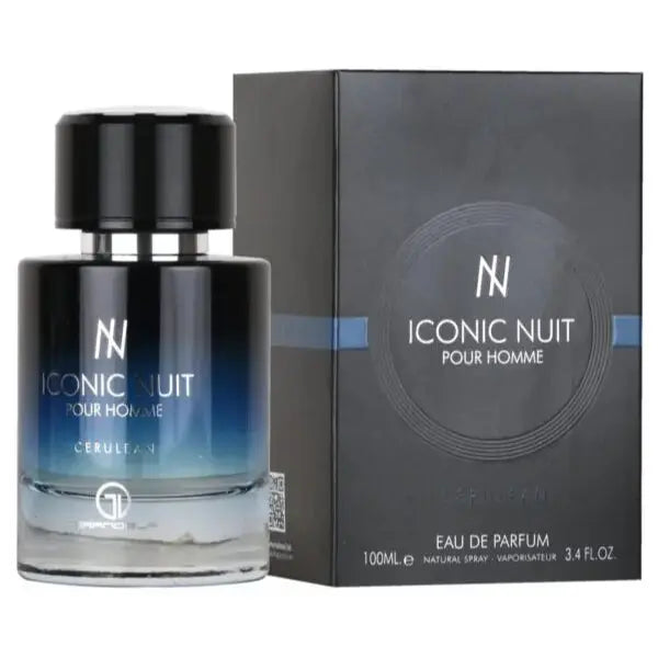 Iconic Nuit Homme EDP Perfume By Grandeur 100 ML Luxury parfum fragrances Al Wataniah For Him Man-Iconic Nuit - Sham Perfume Store Perfume