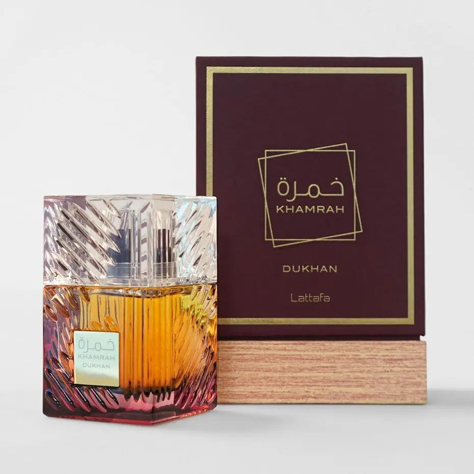 Khamrah Dukhan 100ml edp Lattafa Khamrah Perfumes for men Collection-Khamrah Dukhan 100ml - Sham Perfume Store Perfume