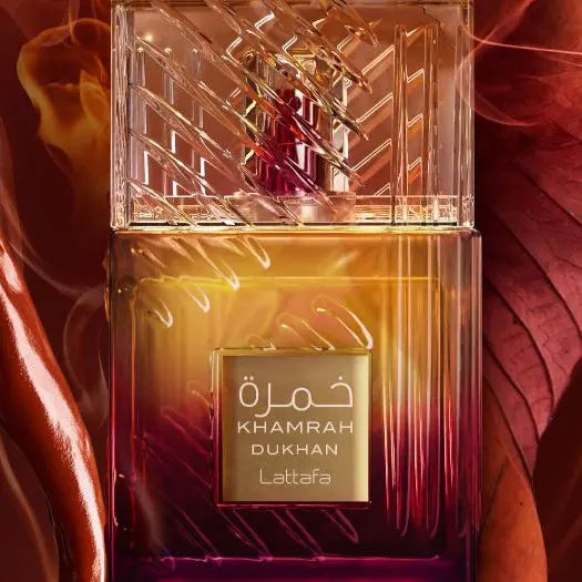 Khamrah Dukhan 100ml edp Lattafa Khamrah Perfumes for men Collection-Khamrah Dukhan 100ml - Sham Perfume Store Perfume