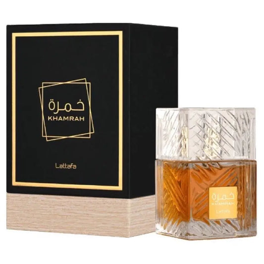 Khamrah - Eau De Parfum Spray 100 ml by Lattafa For Him & Her - Sham Perfume Store Perfume