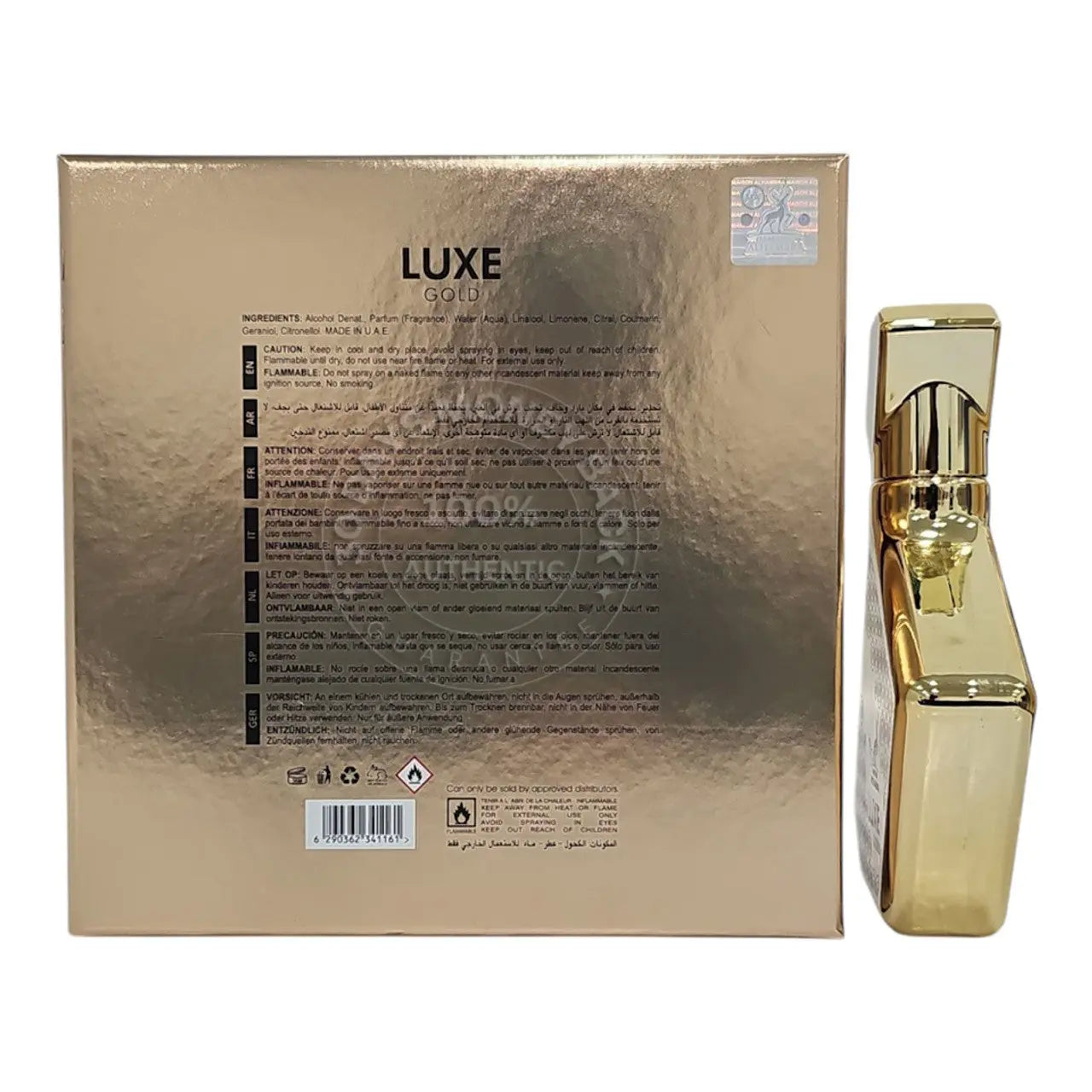 Luxe Gold Parfume Maison Alhambra Gold Eau de 100ml Spray For Unisex East and West New York