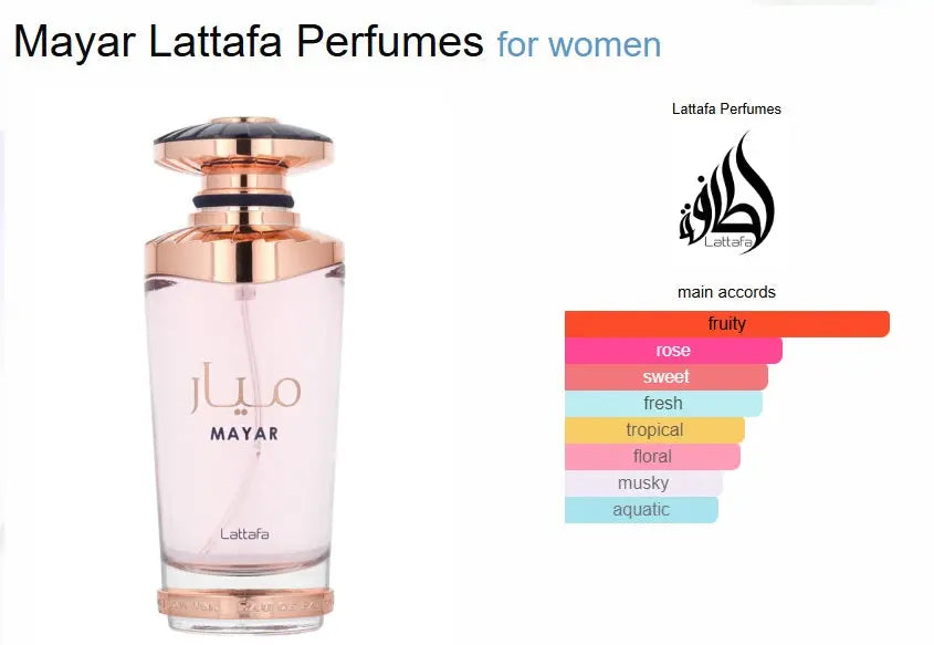 Mayar By Lattafa Eau De Parfum 100ml - Sham Perfume Store Perfume