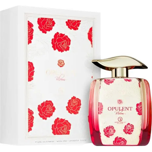 Opulent Bloom Red Edp Woman 100Ml Grandeur Elite Bloom Red For Her Rosy-Opulent Bloom 100ml - Sham Perfume Store Perfume