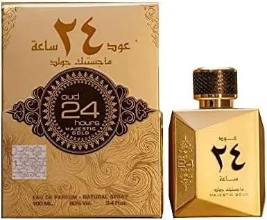 Oud 24 Hours Majestic Gold Perfume 100ml man Ard Al ZaafaranSham Perfume Store