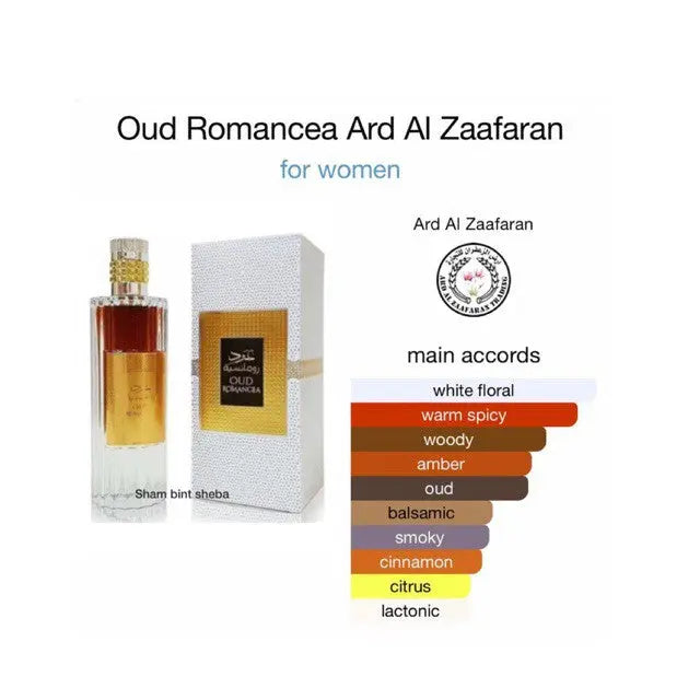 Oud Romancea Perfume EDP 100ml Ard Al Zaafaran WomanSham Perfume Store
