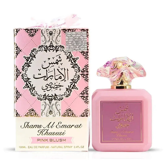 Pink Blush Shams Al Emarat Khususi Eau De Parfum Spray 100ML her Ard Al Zaafaran  Elegant Fragrance-Pink Blush Shams - Sham Perfume Store Perfume