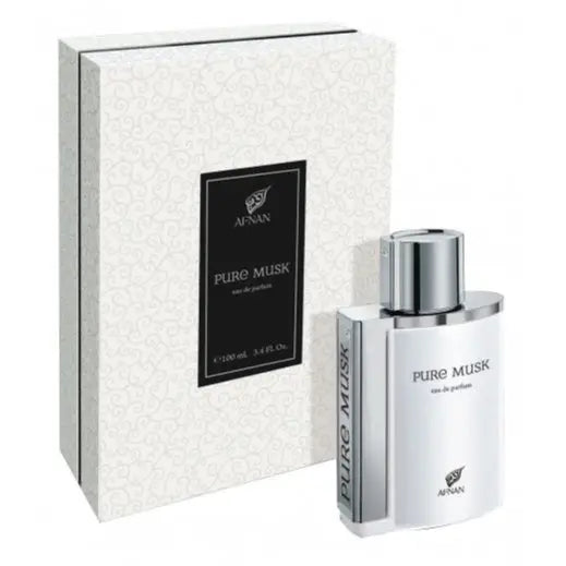 Pure Musk Afnan Pm AM Time 9 Perfume Afnan Women Afnan Men Fragrance White Afnan Musk Afnan Pure Femme EDP 100 ML-Afnan Pure Musk - Sham Perfume Store Perfume
