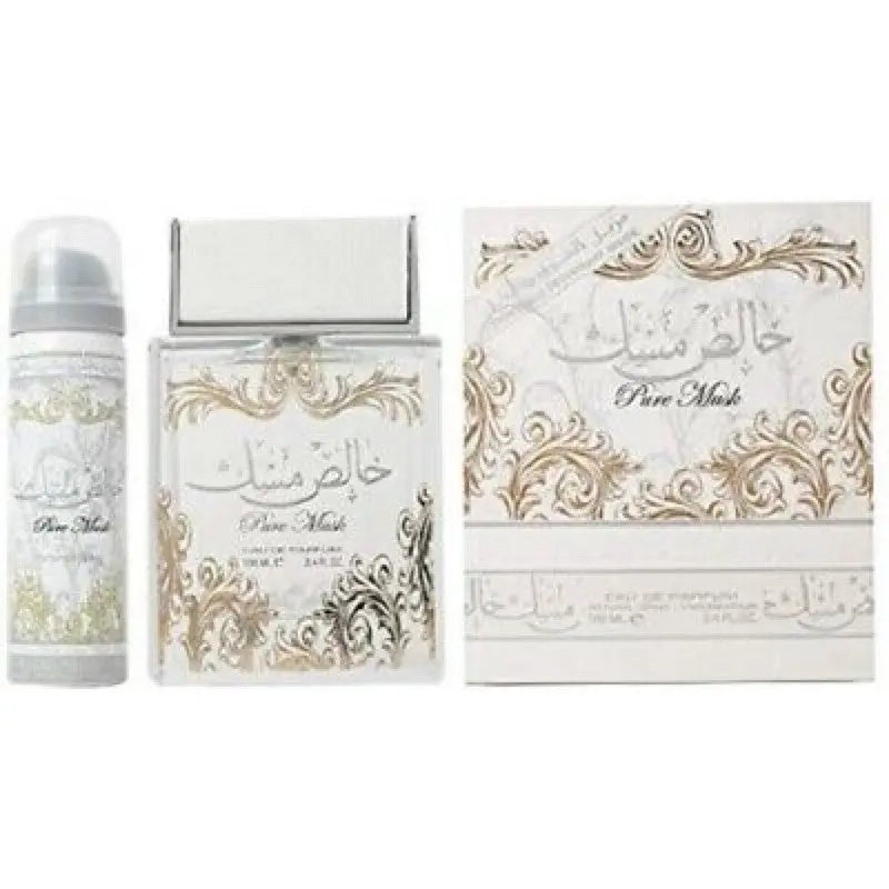 Pure musk perfume lattafa Khalis Musk For Her & Him unisex 100 ml EDP + body spray - Sham Perfume Store perfume