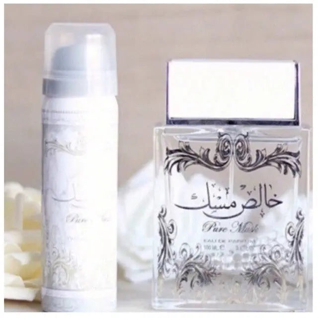Pure musk perfume lattafa Khalis Musk For Her & Him unisex 100 ml EDP + body spray - Sham Perfume Store perfume