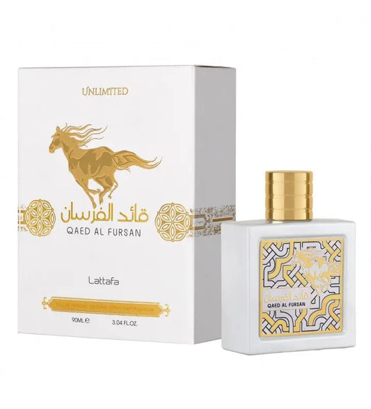 Qaed Al Fursan White Unlimited EDP Perfume By Lattafa 90ML Newest Released Product vendor Sham Perfume Store EDP Perfume