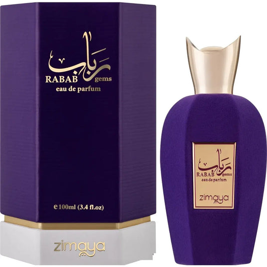 Rabab Gems Zimaya Afnan Original 100 ML Women Men Afnan Perfume EDP Zimaya Rabab Gems Zimaya Purple-Rabab Gems 100ml - Sham Perfume Store Perfume