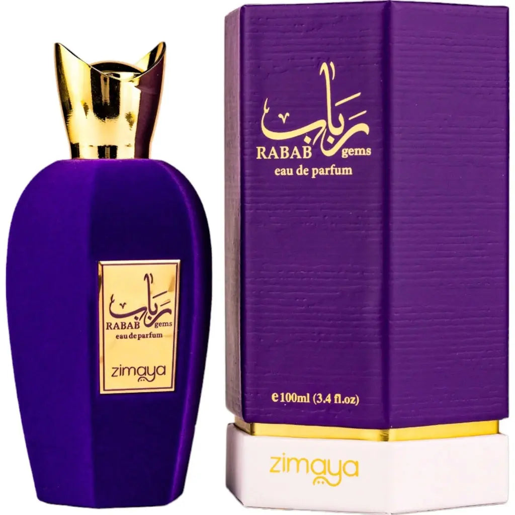 Rabab Gems Zimaya Afnan Original 100 ML Women Men Afnan Perfume EDP Zimaya Rabab Gems Zimaya Purple-Rabab Gems 100ml - Sham Perfume Store Perfume