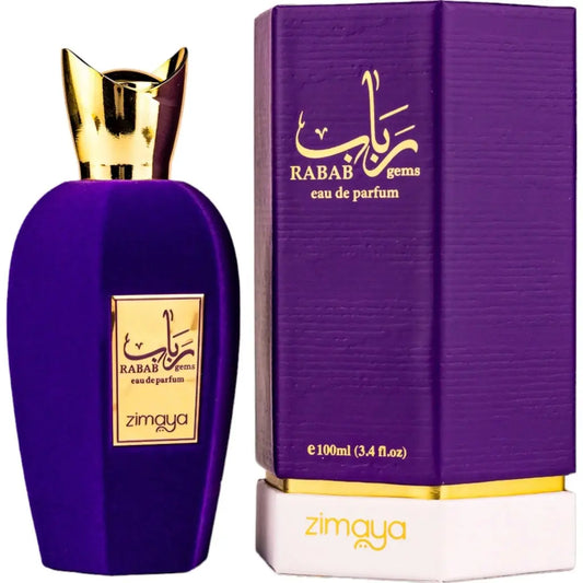Rabab Gems Zimaya Afnan Original 100 ML Women Men Afnan Perfume EDP Zimaya Rabab Gems Zimaya Purple-Rabab Gems 100ml - Sham Perfume Store Perfume