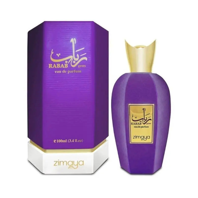 Rabab Gems Zimaya Afnan Original 100 ML Women Men Afnan Perfume EDP Zimaya Rabab Gems Zimaya Purple-Rabab Gems 100ml - Sham Perfume Store Perfume