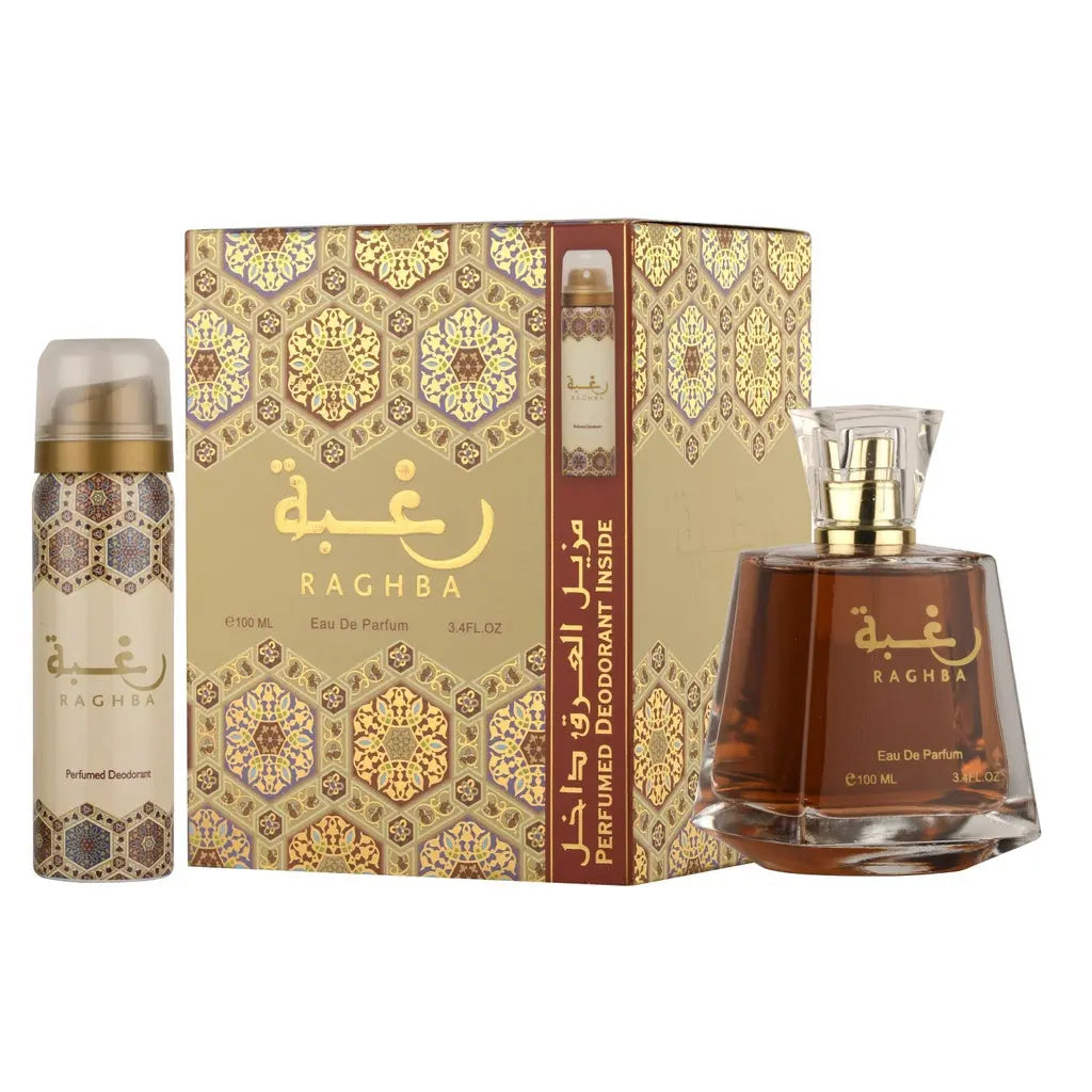 Raghba Perfume Man with deo EDP 100ml lattafa perfume Woman Edp For Him