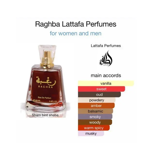 Raghba Perfume Man with deo EDP 100ml lattafa perfume Woman Edp For Him