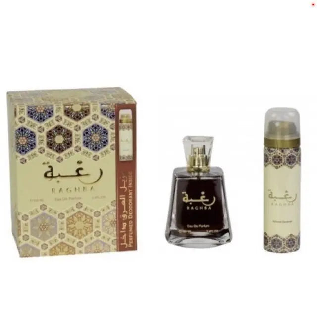 Raghba Perfume Man with deo EDP 100ml lattafa perfume Woman Edp For Him
