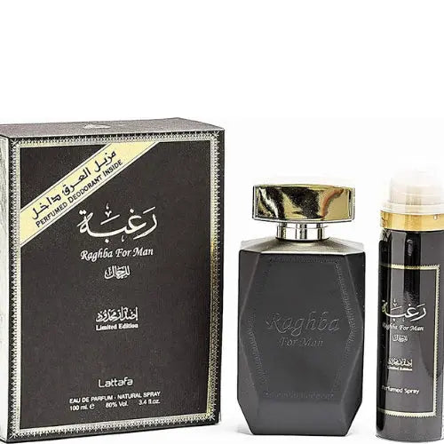 Raghba perfume EDP 100ml Spray Lattafa Limited Edition Oriental Man Product vendor Sham Perfume Store EDP Perfume