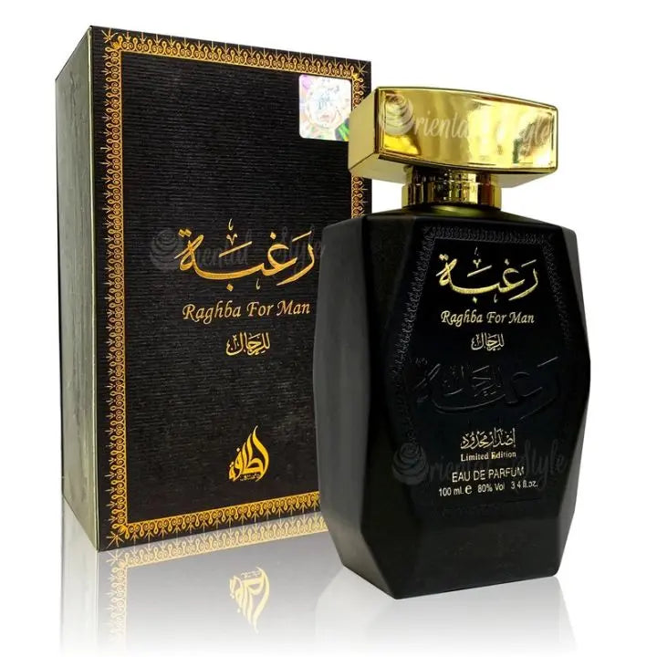 Raghba perfume EDP 100ml Spray Lattafa Limited Edition Oriental Man Product vendor Sham Perfume Store EDP Perfume