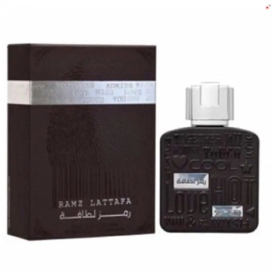 Ramz Silver Lattafa fragrance EDP 100 ml Arabian perfume Ramz Silver Man 100 ml - Sham Perfume Store Perfume